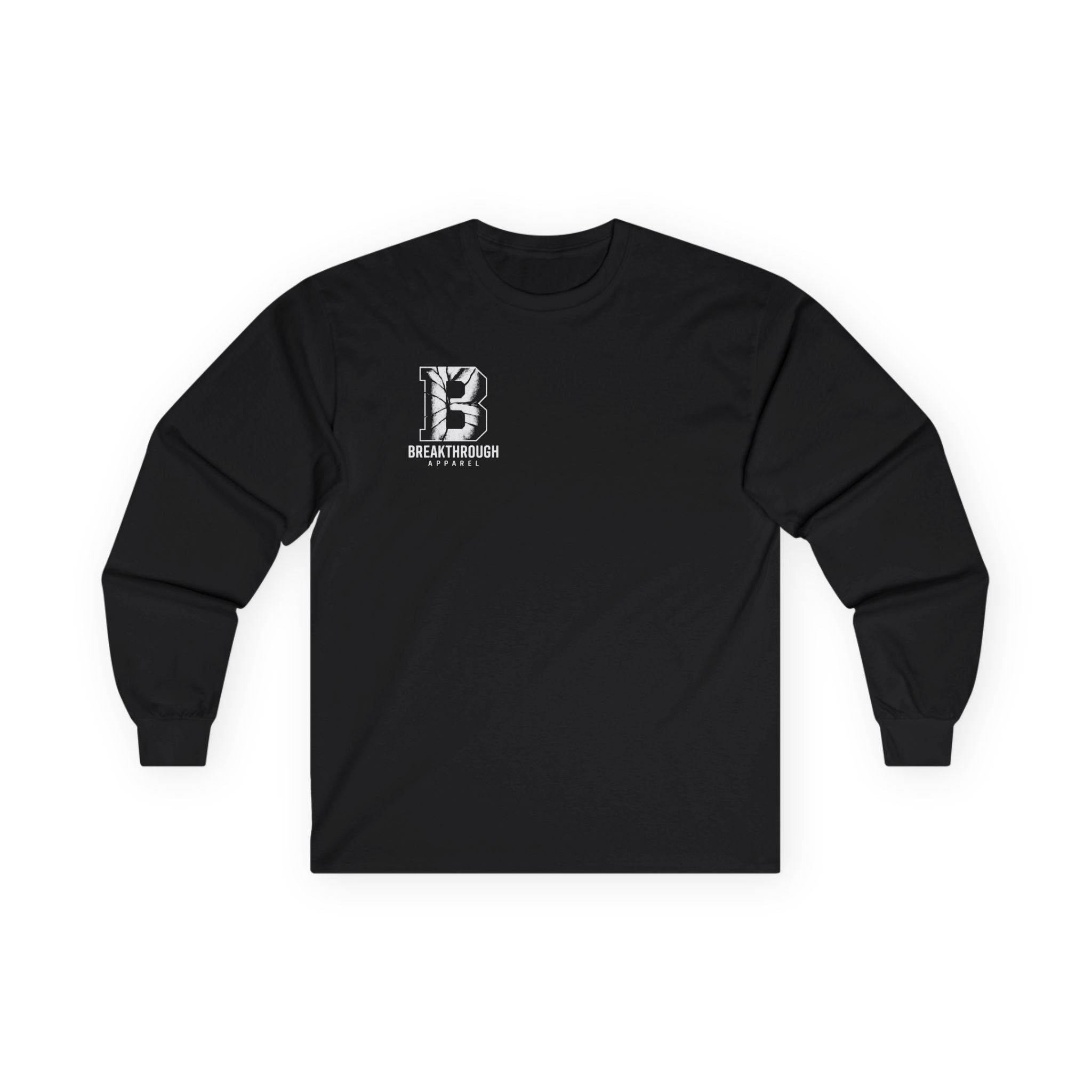 White Unisex Cotton Long Sleeve Tee