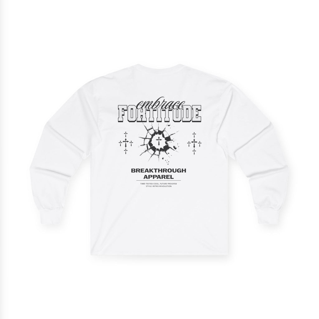 White Unisex Long Sleeve Tee