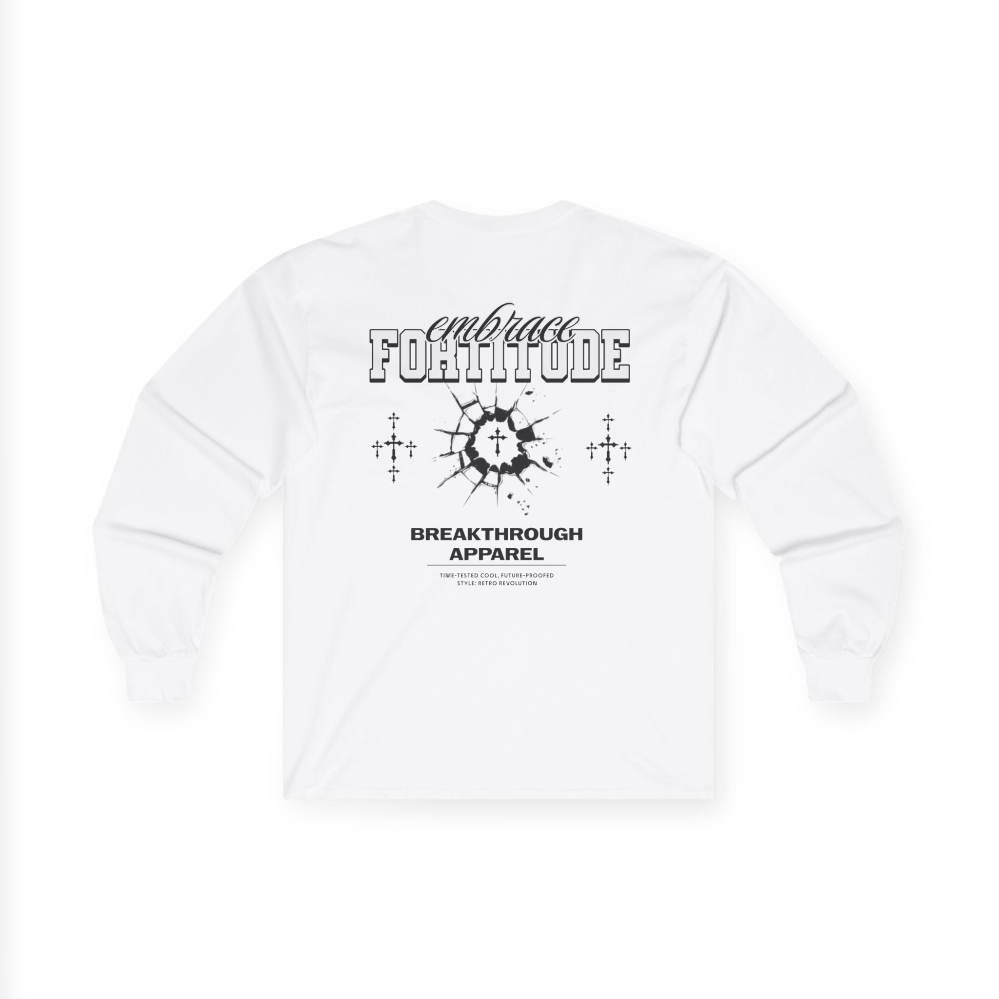 White Unisex Long Sleeve Tee